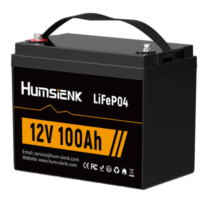 Humsienk 12V 100Ah LiFePO4 Battery